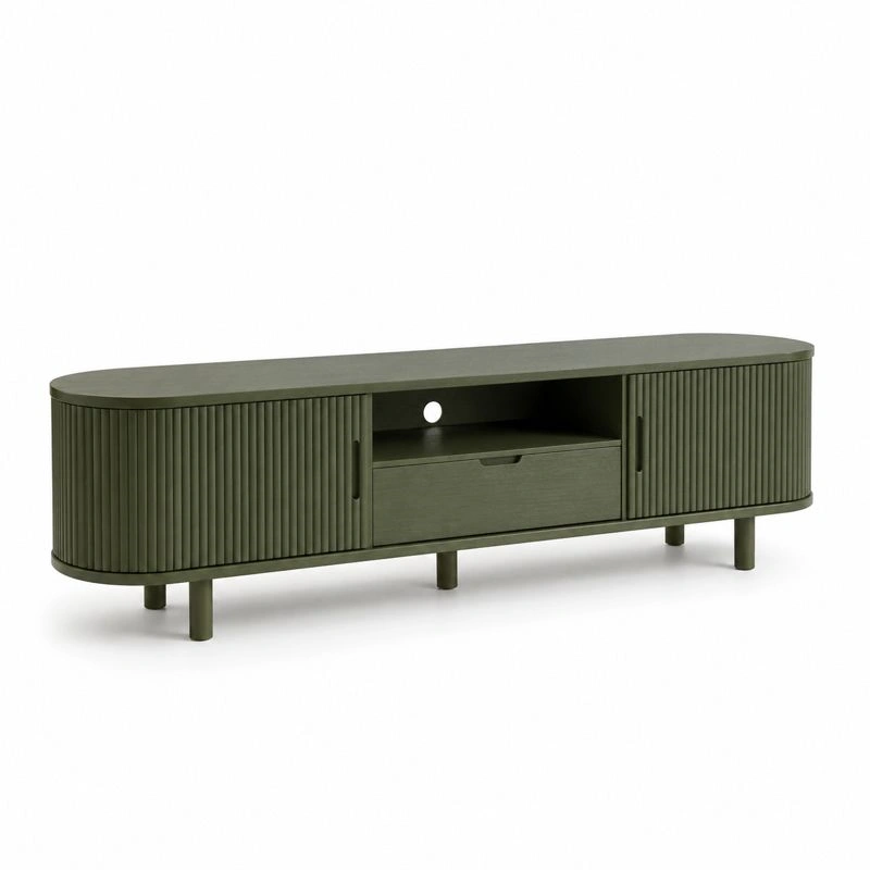 Mueble TV moderno verde mate-orderkivo